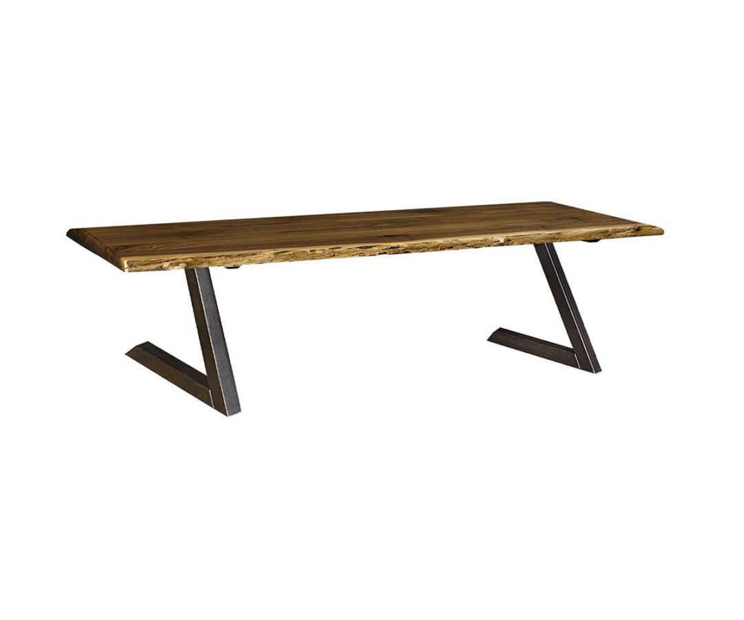 Edge Infinity Bench Live Edge Bench with Z Base - Miller House Furniture