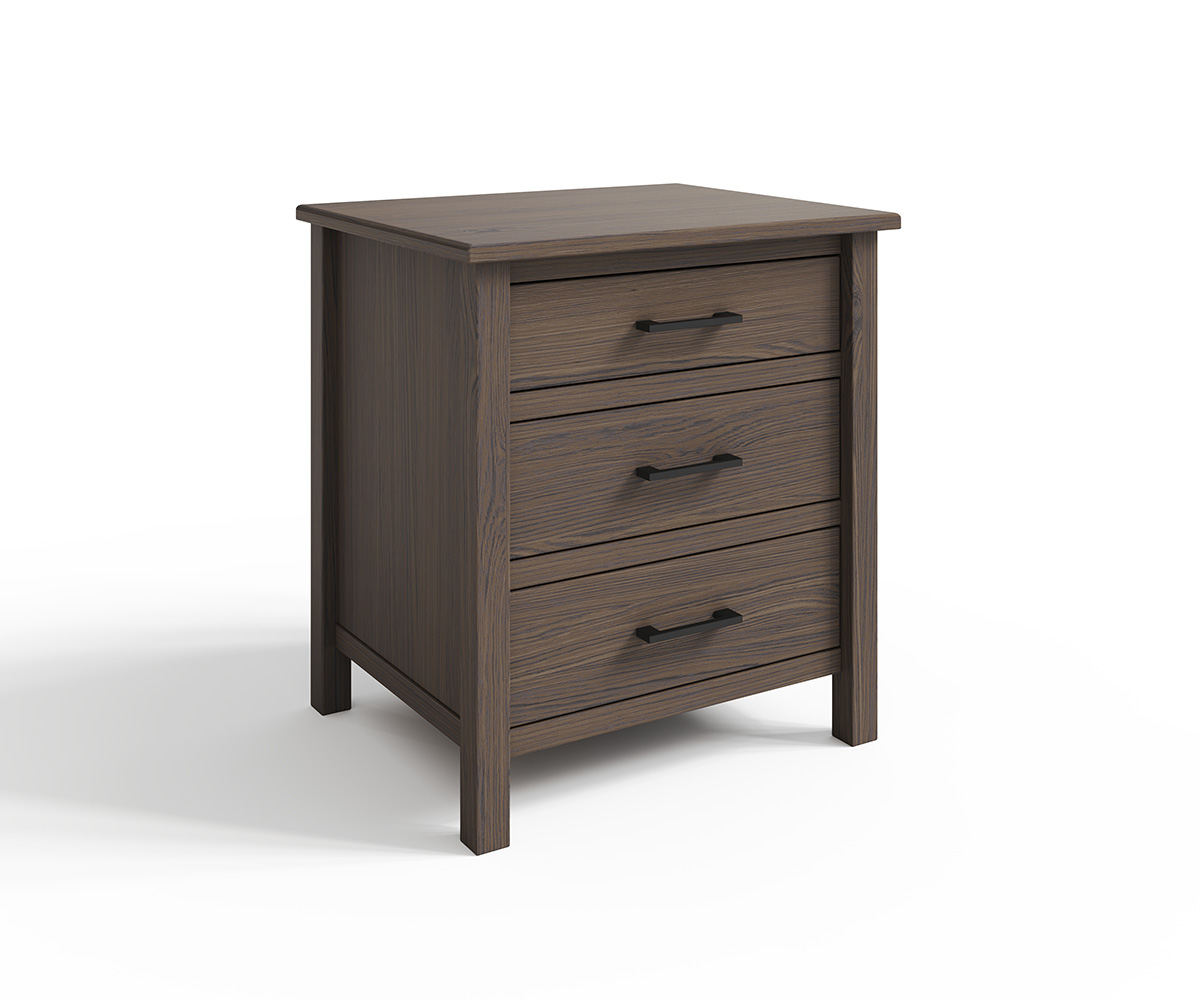 Seneca 3 Drawer Nightstand - Miller House Furniture