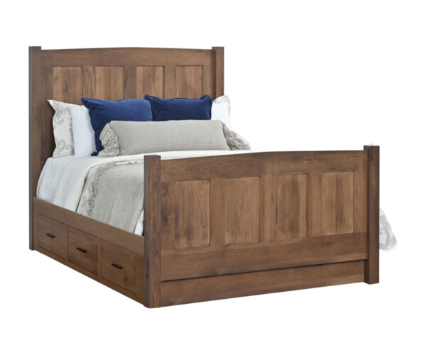 Elizabeth Lockwood Panel Bed With Drawers To The Floor