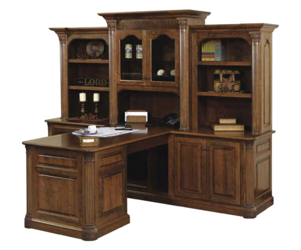 Jefferson Partner Desk & Three Piece Hutch