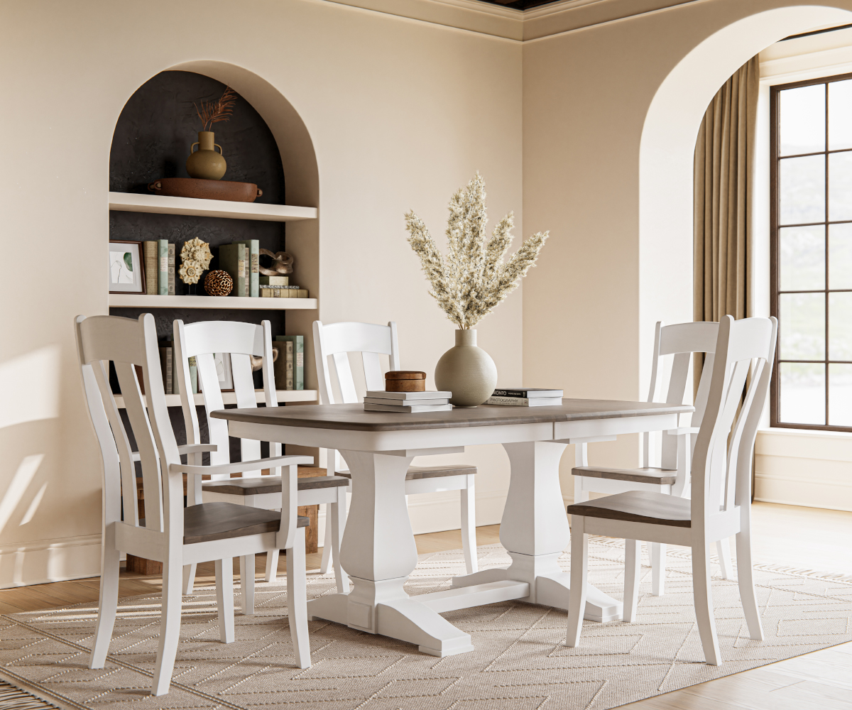 Stacy Double Pedestal Table - Image 3